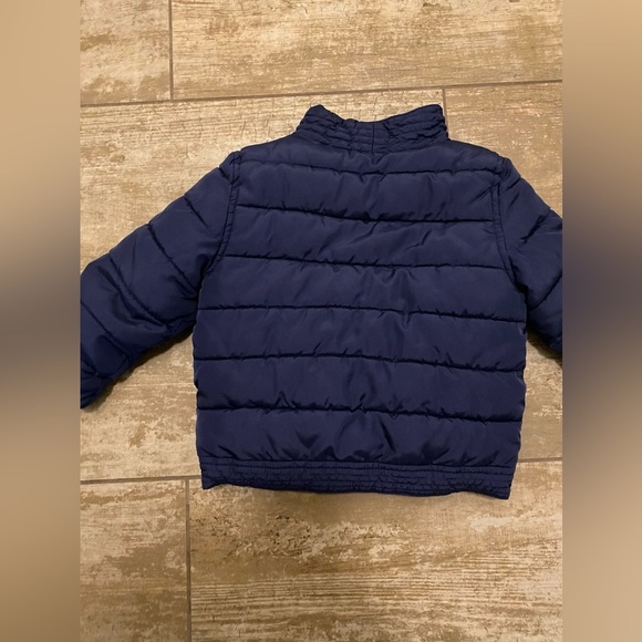 BabyGap navy blue puffer with flower detail size 2 yrs - Picture 9 of 9
